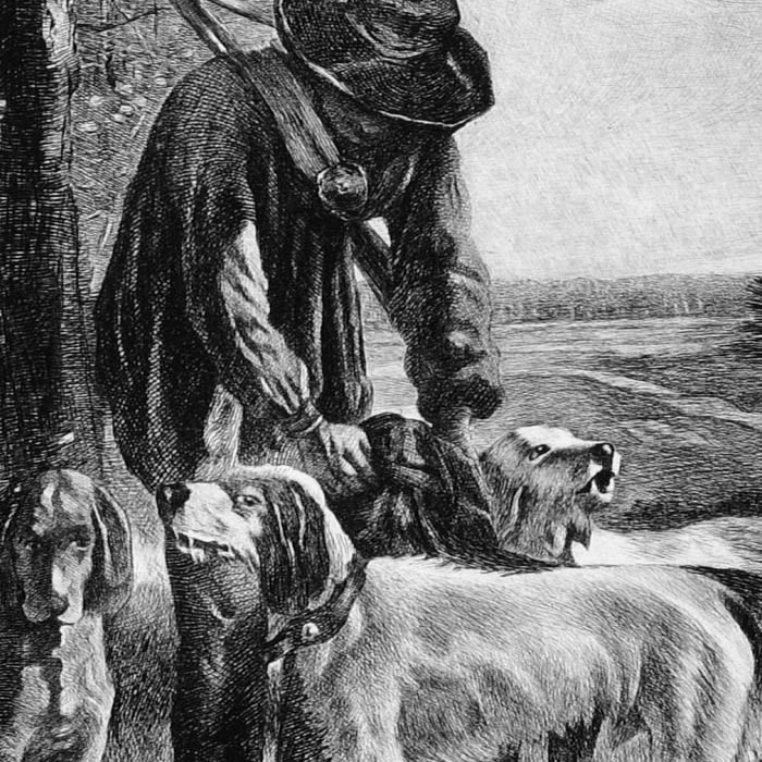 The Gamekeeper - Une estampe d’après Constant Troyon