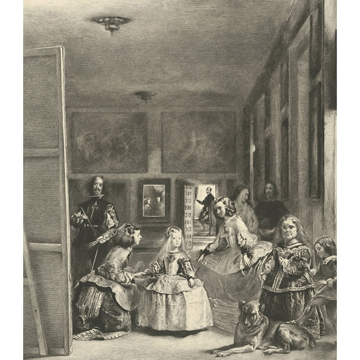Las Meninas (The Ladies-in-Waiting) - Une estampe d’après Diego Velázquez