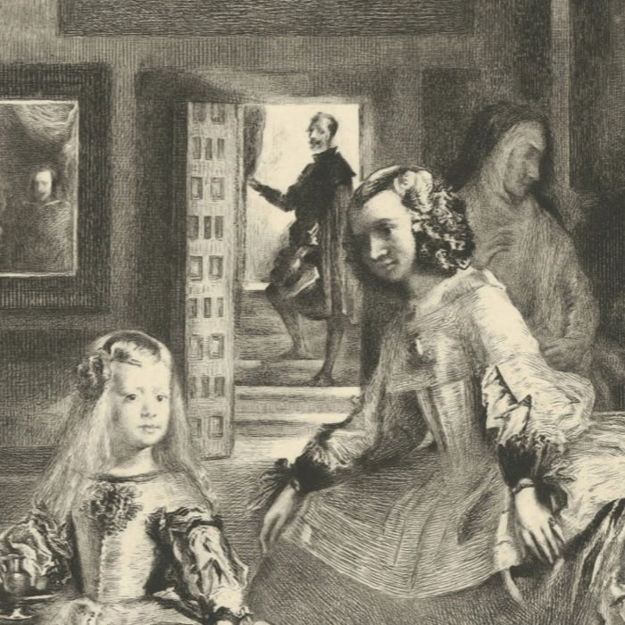 Las Meninas (The Ladies-in-Waiting) - Une estampe d’après Diego Velázquez