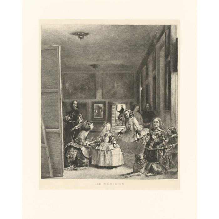 Las Meninas (The Ladies-in-Waiting) - Une estampe d’après Diego Velázquez
