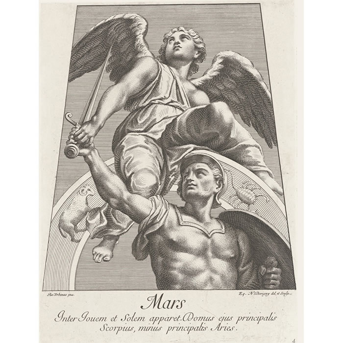 Mars - Une estampe d’après  Raphaël