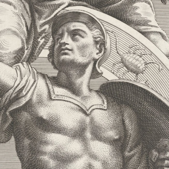 Mars - Une estampe d’après  Raphaël