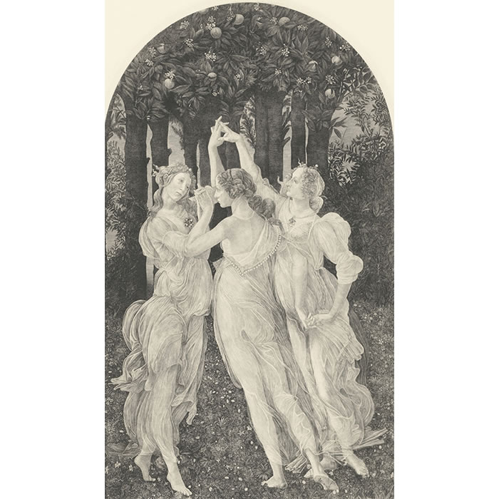 The Three Graces (fragment of Spring) - Une estampe d’après Sandro Botticelli