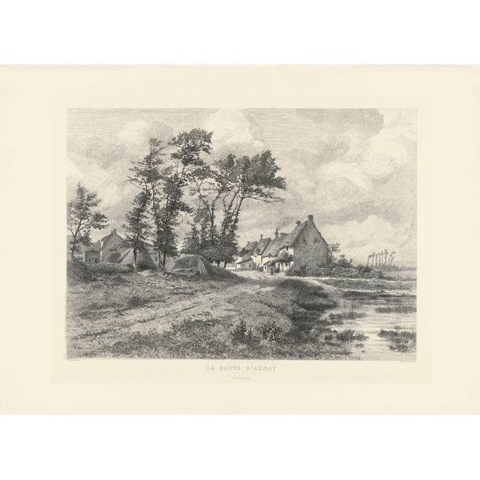 The Road to Auray - Une estampe d’après Emile Humblot