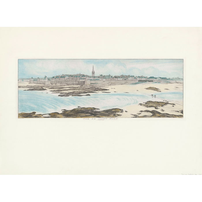 Saint-Malo - Une estampe d’après  Malo-Renault