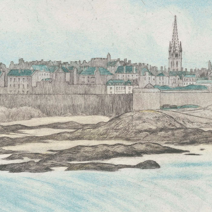 Saint-Malo - Une estampe d’après  Malo-Renault