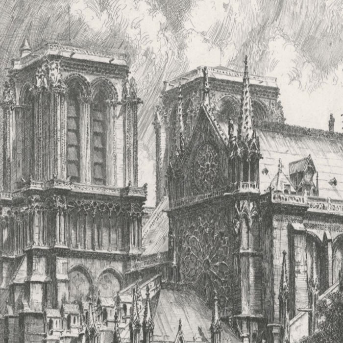 The Apse of Notre-Dame - Une estampe d’après Louis Orr