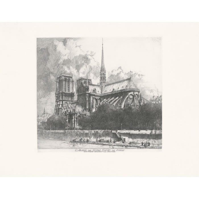 The Apse of Notre-Dame - Une estampe d’après Louis Orr