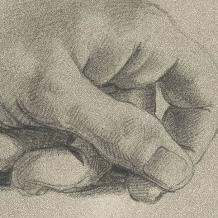 Étude de main - Une estampe d’après Annibale Carracci