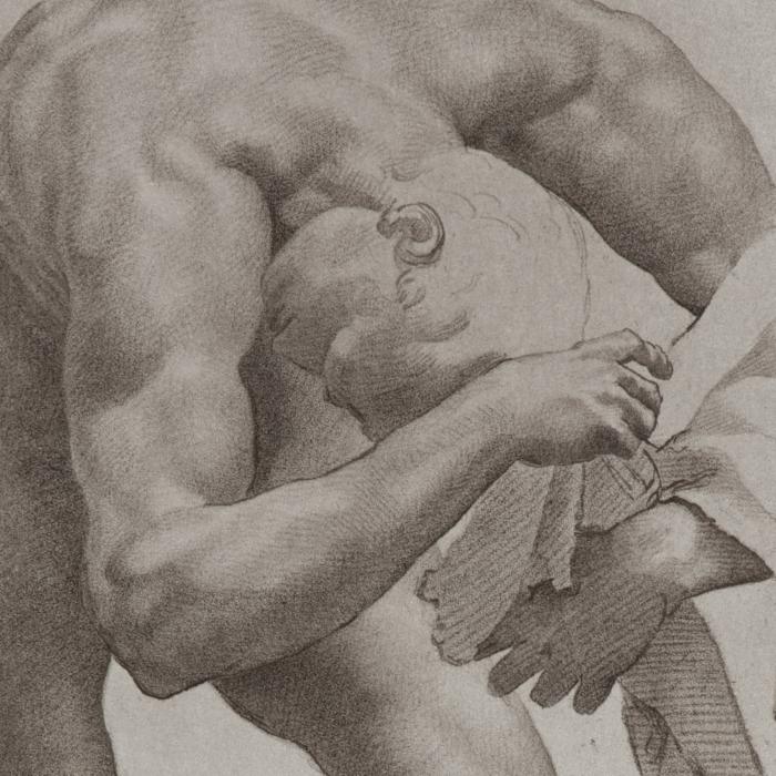 Étude d’homme nu - Une estampe d’après Daniele Ricciarelli