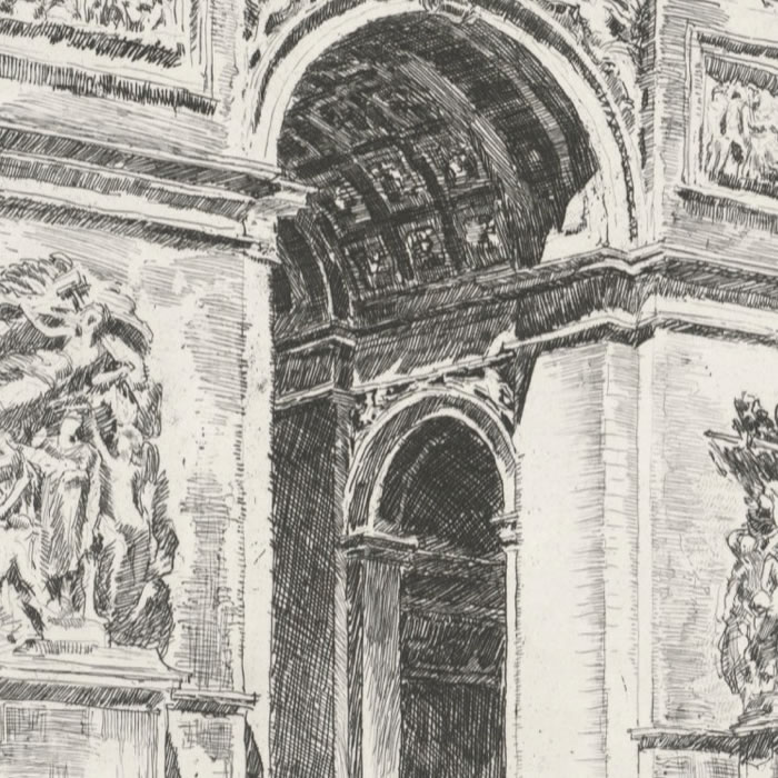 L’arc de Triomphe de l’Etoile - Une estampe d’après Georges Gobo
