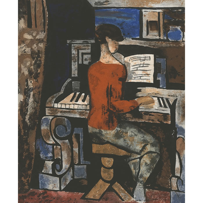 Woman at the Piano - Une estampe d’après Marcel Gromaire