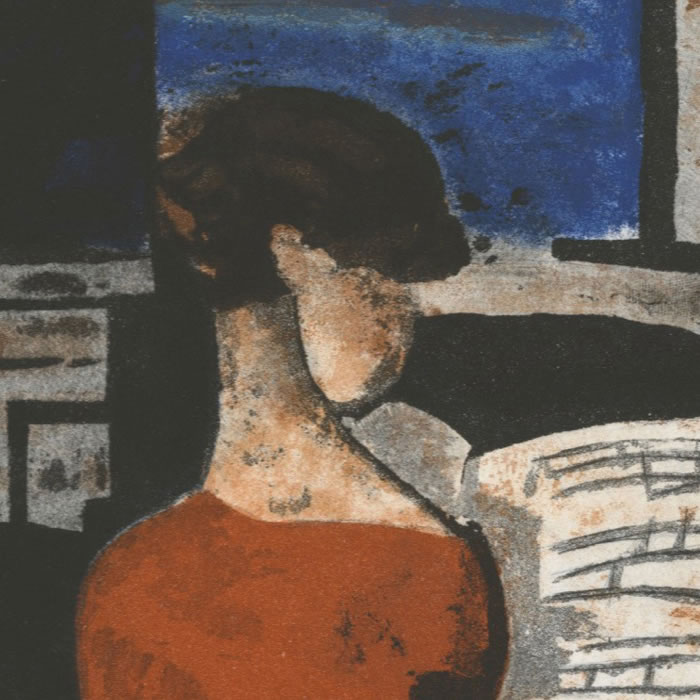 Woman at the Piano - Une estampe d’après Marcel Gromaire