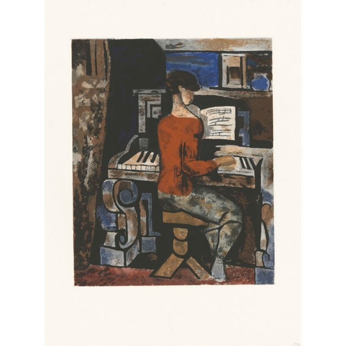 Woman at the Piano - Une estampe d’après Marcel Gromaire