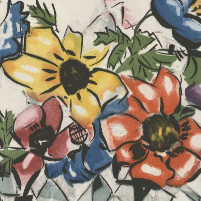 Fleurs - Une estampe d’après Suzanne Duchamp