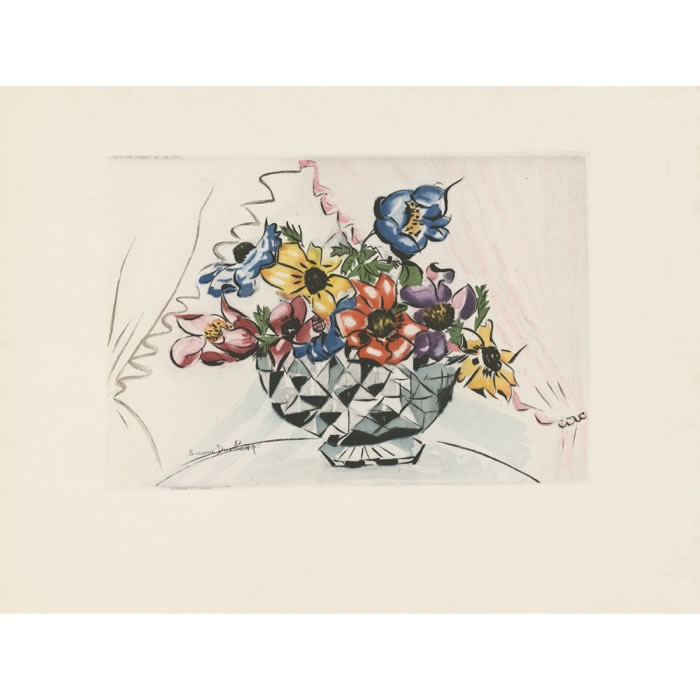 Fleurs - Une estampe d’après Suzanne Duchamp