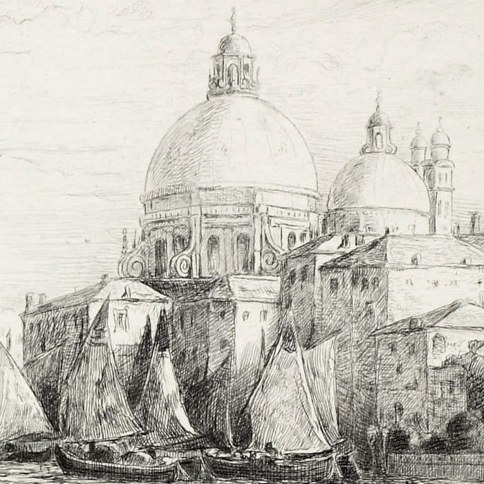 La Salute, Venice - Une estampe d’après Pierre Gusman