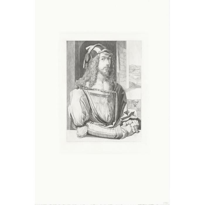Self-portrait of Albrecht Dürer, engraver - Une estampe d’après Albrecht Dürer