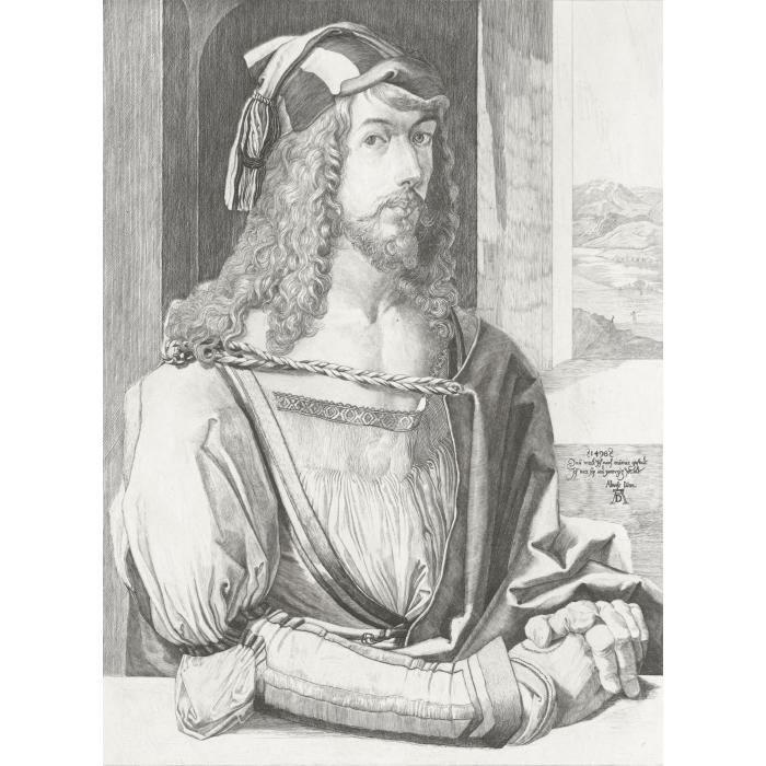 Self-portrait of Albrecht Dürer, engraver - Une estampe d’après Albrecht Dürer