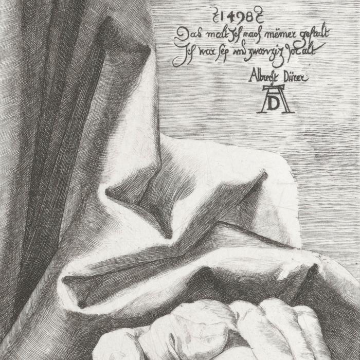 Self-portrait of Albrecht Dürer, engraver - Une estampe d’après Albrecht Dürer