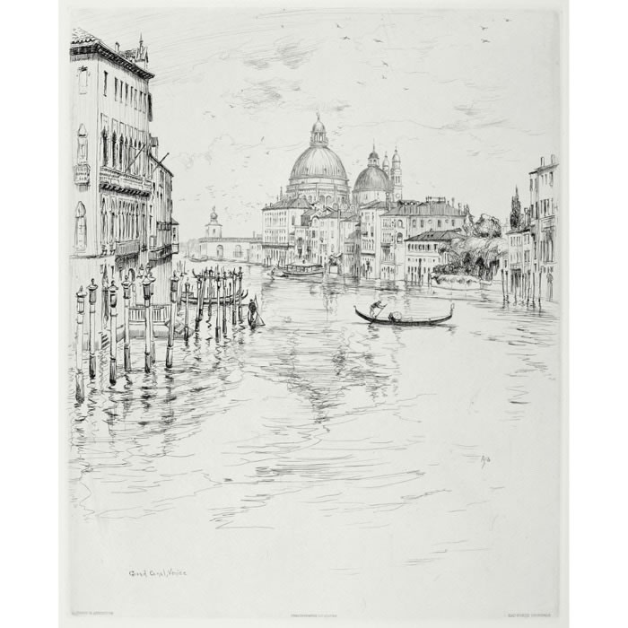 Grand Canal in Venice - Une estampe d’après Frank Milton Armington