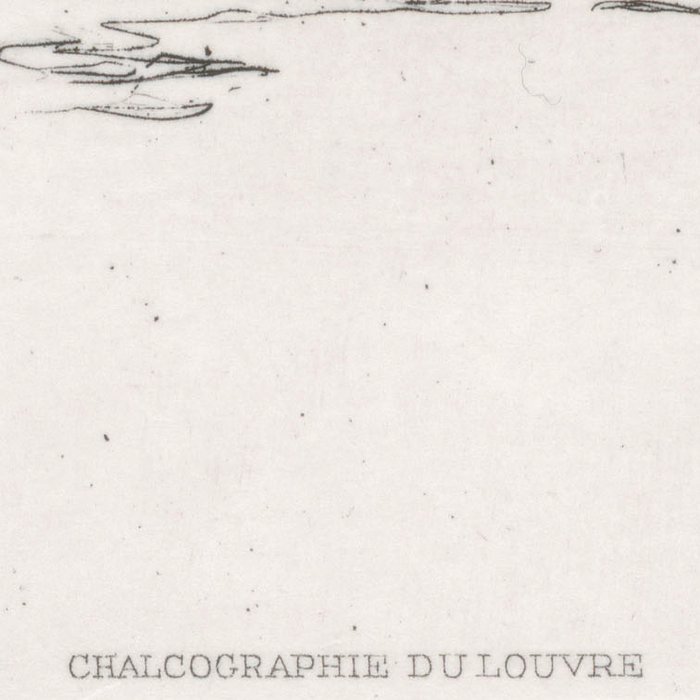 Le pont des Arts et la Cité à Paris - Une estampe d’après Caroline Armington