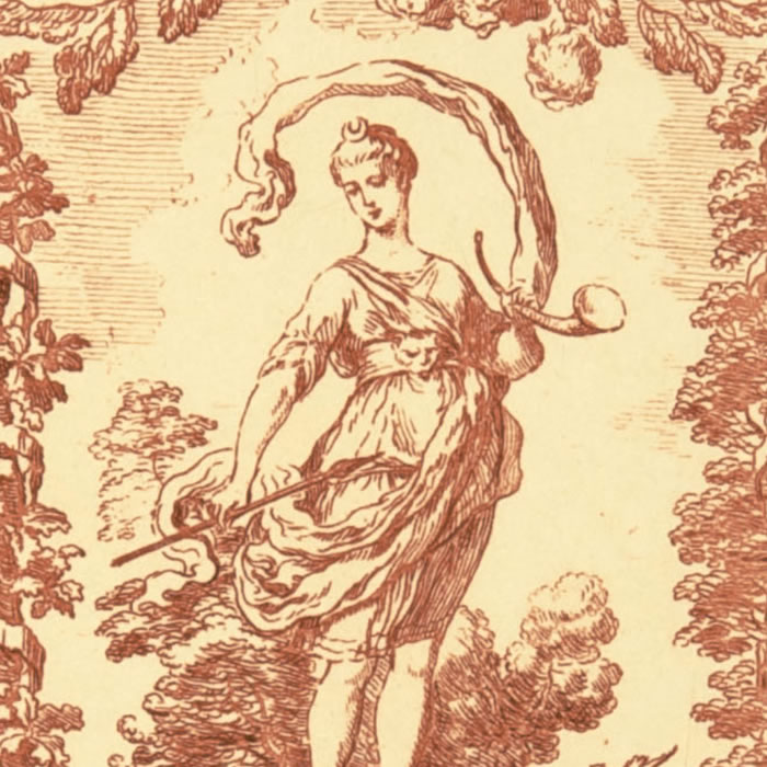 Diane (composition ornementale d’époque Louis XIV) - Une estampe d’après Claude Gillot