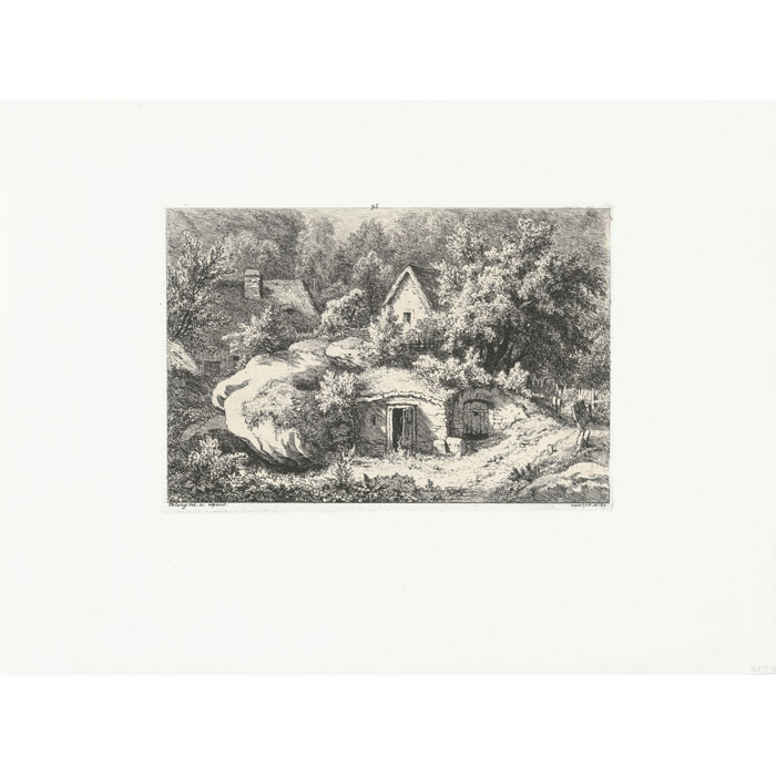 Cottages and cellars under the rocks