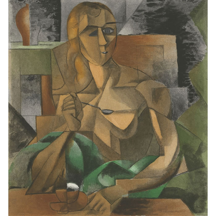 A Cup of Tea - Une estampe d’après Jean Metzinger