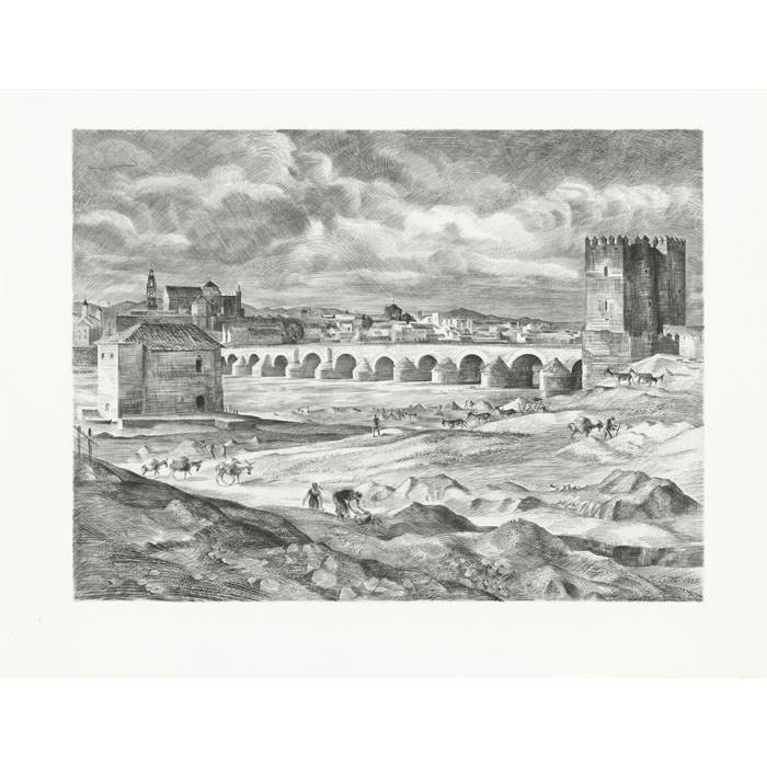 Cordoue - Une estampe d’après René Cottet