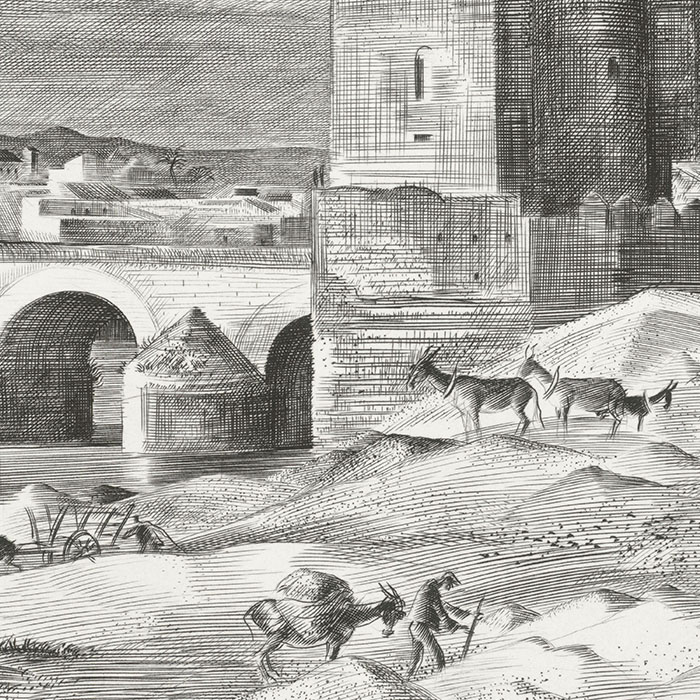 Cordoue - Une estampe d’après René Cottet