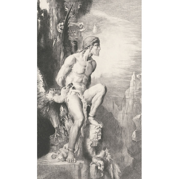 Prometheus - Une estampe d’après Gustave Moreau