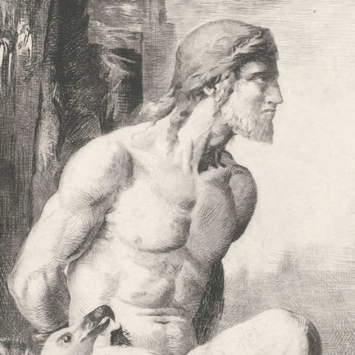 Prometheus - Une estampe d’après Gustave Moreau
