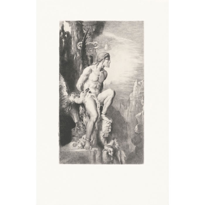 Prometheus - Une estampe d’après Gustave Moreau