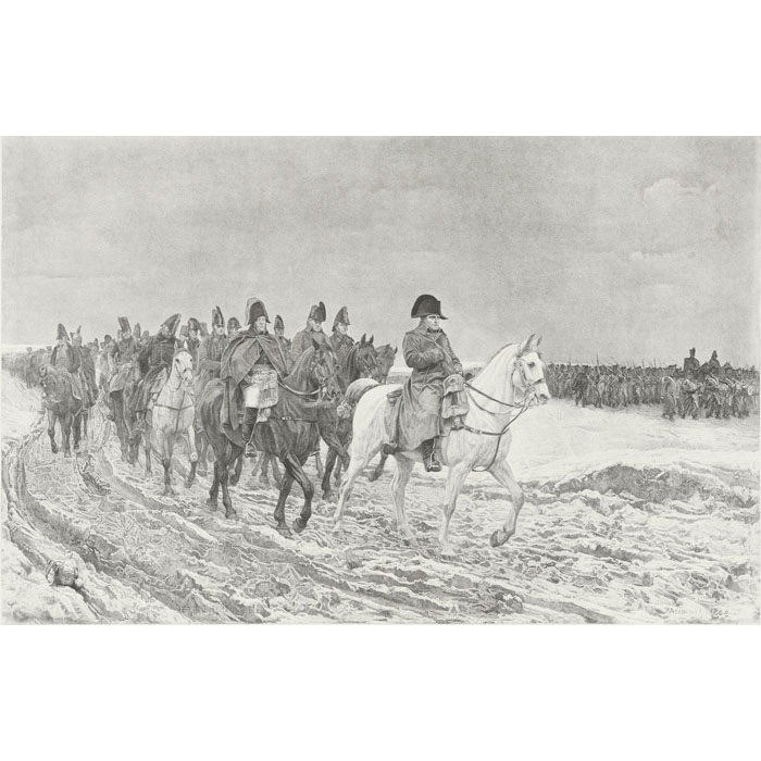 Campagne de France, 1814 - Une estampe d’après Ernest Meissonier