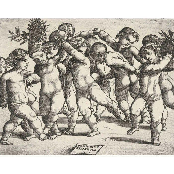 Danse d’amours - Une estampe d’après Domenico Campagnola