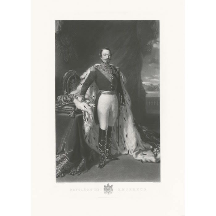 Emperor Napoleon III - Une estampe d’après Franz-Xaver Winterhalter
