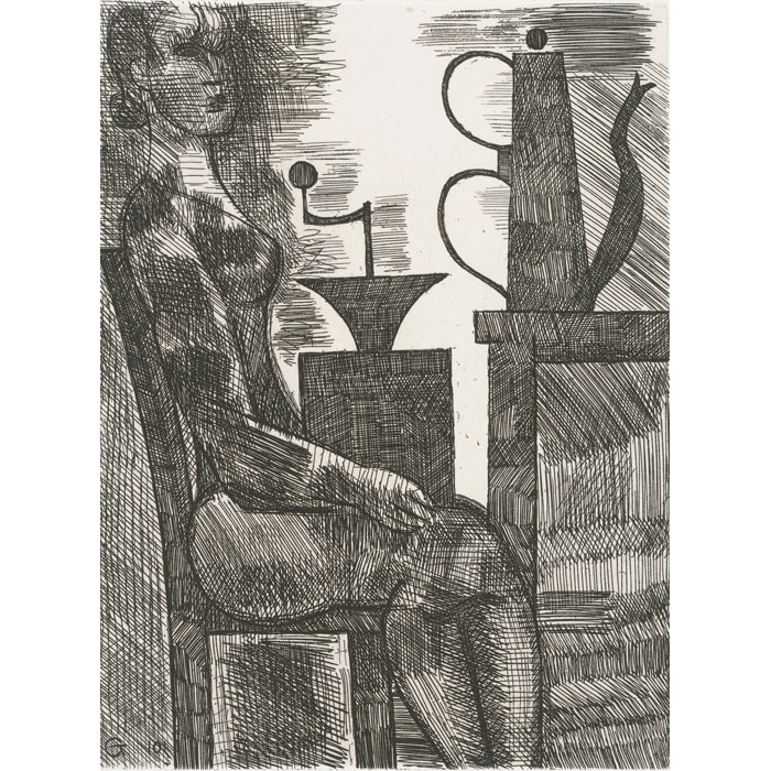 Le moulin à café - Une estampe d’après Marcel Gromaire