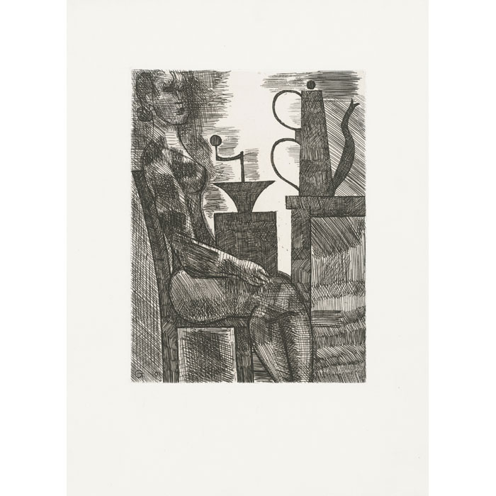 Le moulin à café - Une estampe d’après Marcel Gromaire