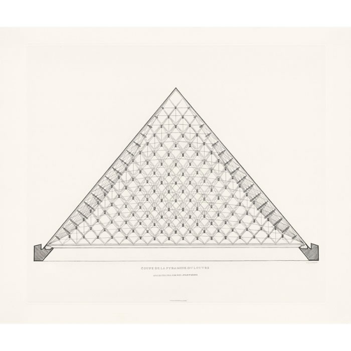 Pyramid of the Louvre - Une estampe d’après Ieoh Ming Pei