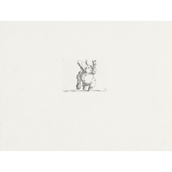 The drinker seen from the front