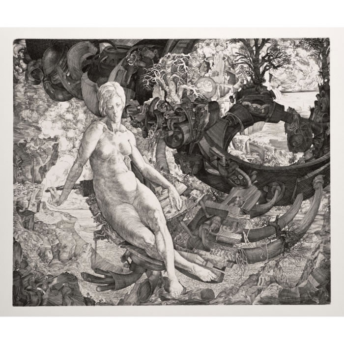 She is called the Key of Dreams - Une estampe d’après Jean-Pierre Velly