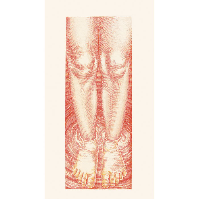 Portrait en pied - Une estampe d’après Agathe May