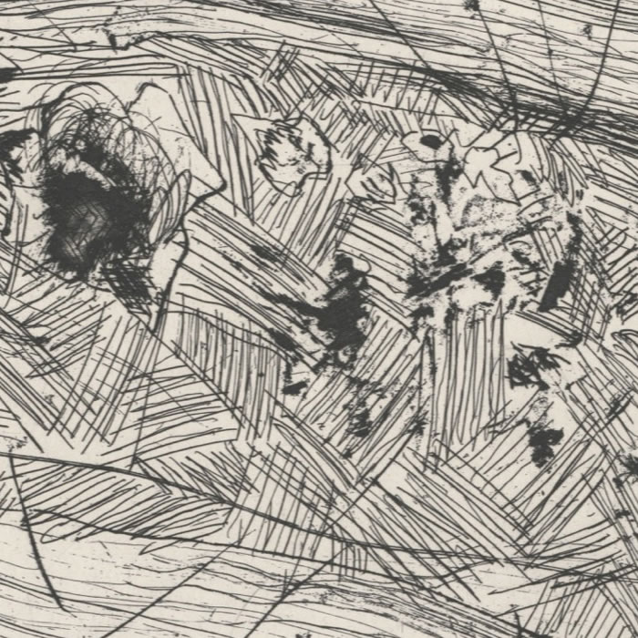 Voile d’Ophélie - Une estampe d’après Georges Noël