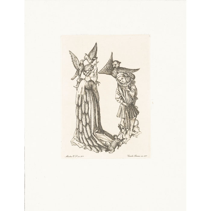 letter B - Une estampe d’après  Meister E. S.