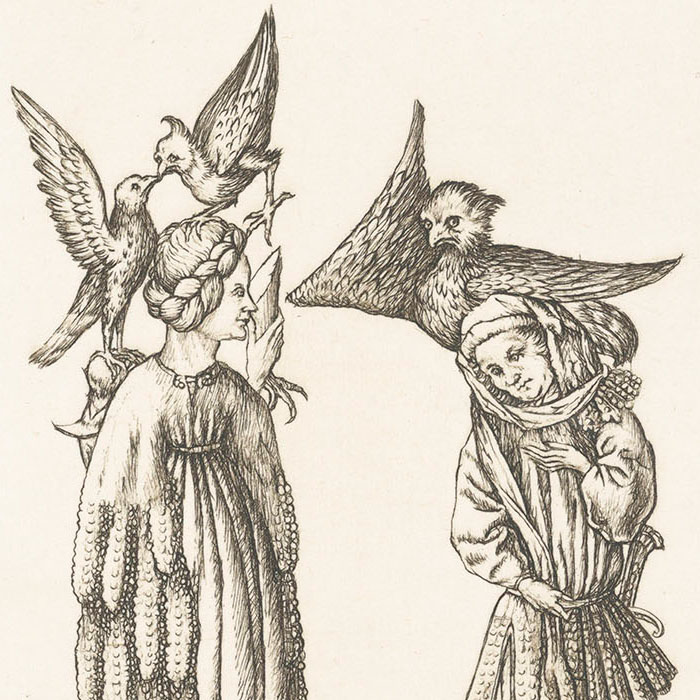 letter B - Une estampe d’après  Meister E. S.