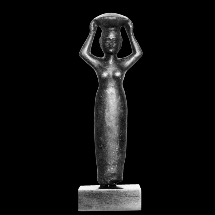 Figurine de fondation au nom du prince Kudur-Mabuk - Antiquités orientales - Reproduction d’une sculpture du Musée du Louvre, Paris