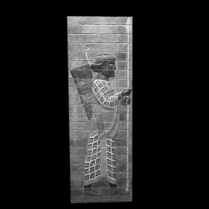 Right profile archer of Darius I - Eastern antiquities - Reproduction d’une sculpture du Musée du Louvre, Paris
