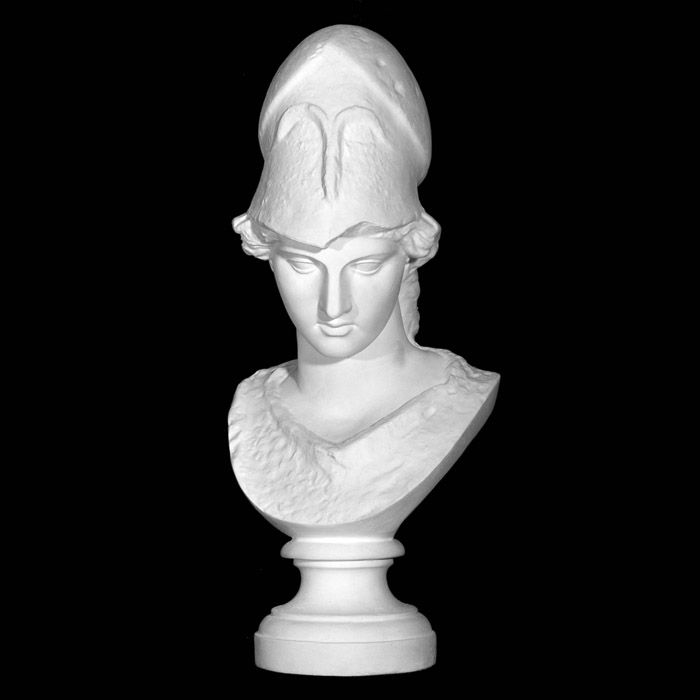 Bust of Athena, known as Athena holding a Cista - Greco-Roman antiquities - Reproduction d’une sculpture du Musée du Louvre, Paris