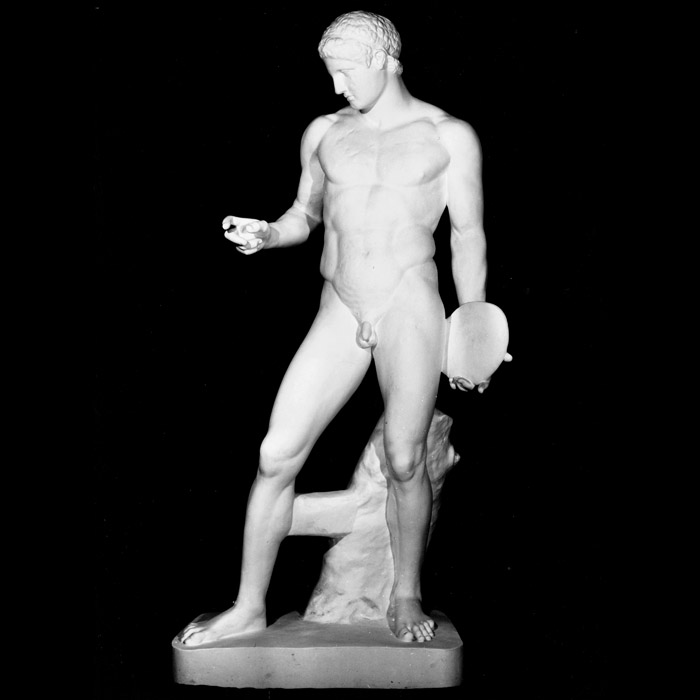 Discophorus, known as Discobolus at rest - Greco-Roman antiquities - Reproduction d’une sculpture du Musée du Louvre, Paris
